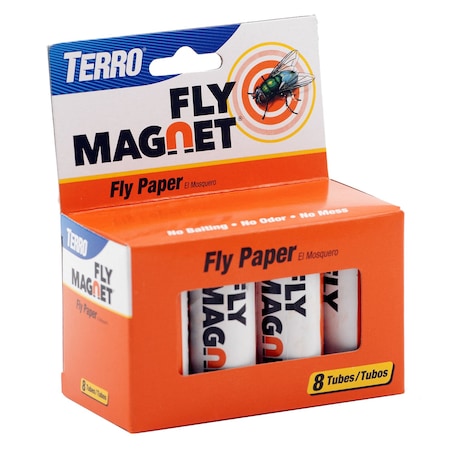 Fly Magnet Fly Paper 8 Pk, 8PK